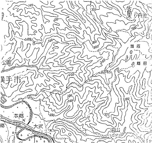 沼山周辺詳細地図