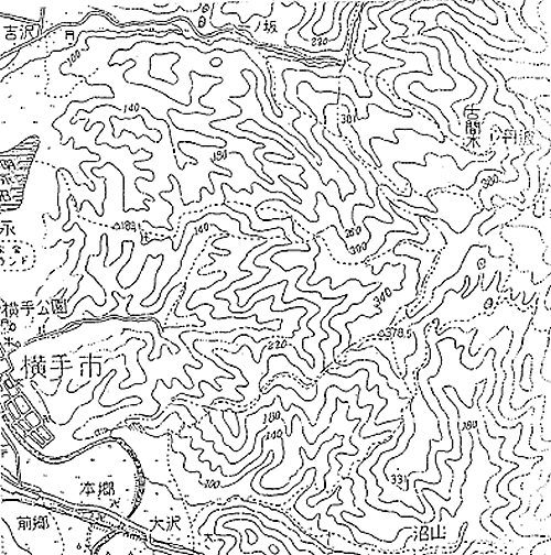 古間木周辺地図